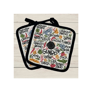 Económico amigable algodón bordado Eco acolchado caballos OEM logotipo personalizado hecho en La India alto GSM Durable cocina agarre olla titular - Product Image 4