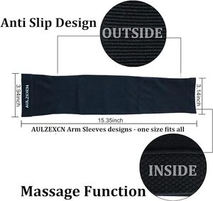 Manchons de compression sportifs en coton tricoté 100 % respirant et coloré pour le cyclisme et le soutien du coude de baseball – Unisexe (vente en gros) - Product Image 4