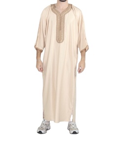 เสื้อผ้าผู้ชายมุสลิมแบบอิสลาม ดีไซน์เรียบร้อย ผ้าพรีเมียม ผลิตจากโรงงาน โทบไซส์ใหญ่ โทบผู้ชาย สีพื้น น้ำหนักเบา - Product Image 1