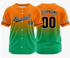 Ensemble de maillots de baseball personnalisés 100% polyester, respirant, séchage rapide, nom et numéro imprimés, vêtements de sport pour équipe athlétique - Product Image 3