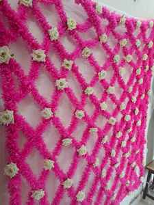 ฉากหลังตกแต่งดอกไม้อินเดียสวยงามทำด้วยมือฉากหลังที่เป็นมิตรกับสิ่งแวดล้อมสำหรับงานแต่งงานทั้งหมดฟังก์ชั่นและกิจกรรม - Product Image 3