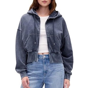 Sudaderas con Lavado Ácido de Moda para Hombre, Ropa Urbana Premium, Sudaderas Extra Grandes, Sudaderas Cortas para Hombre, Sudaderas Cortas Casuales para Mujer al por Mayor 2026 - Product Image 1