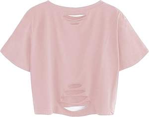 Camiseta corta de poliéster con cuello redondo y estampado personalizado para mujer, Camiseta básica de talla grande 2025 - Product Image 4