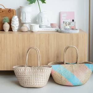 Natural Eco Friendly Seagrass <b>Shopping</b> <b>Basket</b> Bags Hand Weaving Sea Grass Lady Bag Made in Vietnam - Product Image 6