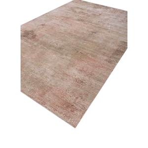 Kavi Hand Knotted <b>Wool</b> & Bamboo Silk Rug Beige & <b>Brown</b> Afterglow Abstract Pattern Hallway Rectangle for Home-Eskm-03 - Product Image 2