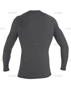 Haute qualité unisexe Rash Guard Logo personnalisé marque couche de base Compression pour MMA & BJJ OEM Service prix directs d'usine - Product Image 4