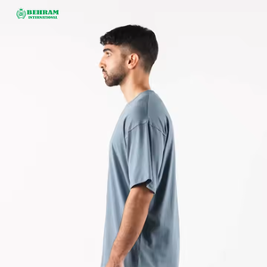 T-shirt décontracté pour homme 100 % coton, séchage rapide, écologique, haute qualité, coupe classique, 250g, faible MOQ, meilleur prix, vente en gros - Product Image 3