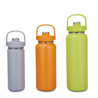 Bouteille d'eau en acier inoxydable à double paroi sous vide personnalisée et écologique de 24 oz 32 oz pour le sport en salle de sport