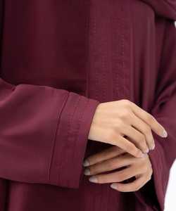 Loriya Dubaï Fabricant d'Abaya Vêtements Islamiques Abaya 2025 Robes pour Femmes Broderie Avant Abaya et Hijab Ensemble 2 Pièces Été - Product Image 4