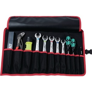 PARAT 540 X 330 mm Black/Red Nylon <b>Tool</b> <b>Roll</b> Bag with 12 Compartments - Product Image 1