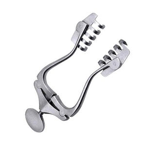 Rétracteur professionnel Jansen Wagner en acier inoxydable 5x5 broches pointues émoussées avec rétracteurs chirurgicaux à vis de réglage - Product Image 6