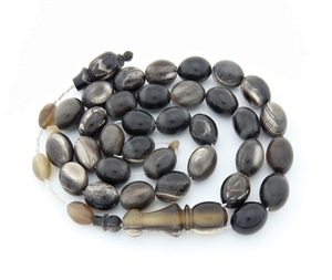 Cuentas de cuerno de búfalo Real hechas a medida de alta calidad islámico musulmán 10mm 33 Uds Tasbih cuentas de oración cuentas de Rosario musulmán Sibha - Product Image 4