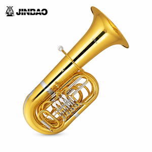 <span class=keywords><strong>Tuba</strong></span> JINBAO JBBB-300 con válvulas rotatorias, instrumento de latón con acabado en níquel plateado para actuaciones de banda - Product Image 1
