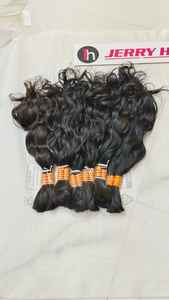 100% cuticules alignées couleur noire naturelle faisceaux de cheveux bruts bouclés vierge vague profonde donneur unique indien fabrique des cheveux humains - Product Image 6