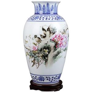 Vases en porcelaine bleu et blanc peints à la main maison salon décoration de mariage pièce maîtresse décor décor de Table Design luxueux - Product Image 2