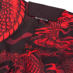 Transpirable haga su propio diseño hombres MMA shorts tela de poliéster secado rápido MMA fight short Precio barato - Product Image 5