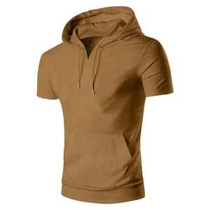Haut unisexe 100 % coton style athleisure européen et américain, à capuche, en tissu tricoté lavé, techniques perlées, coupe régulière - Product Image 4