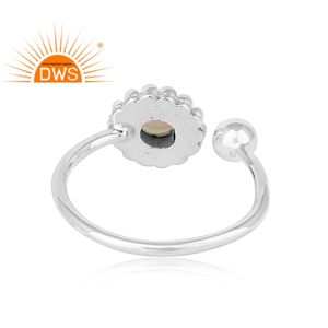 Best Selling Oxidized Sterling <b>Silver</b> Natural Ethiopian <b>Opal</b> Gemstone Adjustable <b>Ring</b> Custom Jewelry Manufacturer - Product Image 3