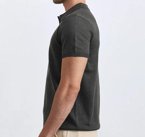 Camiseta Deportiva de Rugby Personalizada, Transpirable, Estilo Polo de Golf, Cuello Alto, Tejido de Punto, Estampado Digital, Manga Corta, Lavada, para Hombre - Product Image 4