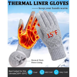 Gants d'hiver respirants à manches courtes SportChek avec écran tactile en coton imperméable et détection des aiguilles Logo frontal 2026 - Product Image 2