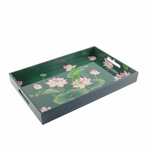 Bandeja de Laca Artesanal de Vietnam con Hermosos Detalles Hechos a Mano para Café, Pastelería o Joyería a Precios de Fábrica - Product Image 3