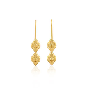 Handmade Yellow Gold Plated <b>Brass</b> Dangle Earrings Minimalist Earring Fashion Jewelry Bridesmaid Gifts Wedding Gift 25 Pairs Lot - Product Image 1