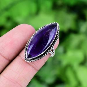 925 argent estampillé meilleur Design mode argent classique bijoux 925 solide en argent Sterling fait à la main améthyste pierres précieuses Spinner anneau - Product Image 2