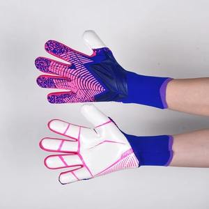 Gants de gardien de but de football en cuir de qualité supérieure, unisexes, adultes et enfants, entraînement, match, durables, antidérapants, protection des doigts, fermeture à lacets - Product Image 5
