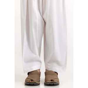 Pantalones Shalwar Básicos Blancos Estilo Harem KSH-CTN23-001 - Product Image 3