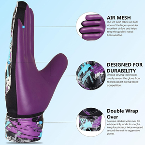 Gants de gardien de but en latex de haute qualité, imperméables, avec sangle de poignet réglable, design épaissi pour l'entraînement des adultes - Product Image 5