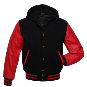 Slim Fit <b>Men's</b> Casual Baseball Varsity <b>Jacket</b> for Spring Autumn Winter High Street Hooded <b>Jacket</b> Pakistan Made Durable Fabric - Product Image 1
