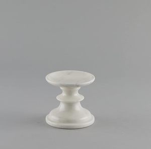 เชิงเทียนที่มีฐานหินอ่อนสีขาวที่สง่างามแท่นเทียนเรียว - Product Image 5
