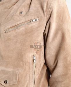 แจ็คเก็ตหนังกลับคุณภาพสูง ปี 2025 สำหรับทุกเพศ ฤดูหนาว ปรับแต่งได้ ปักลายแบบวินเทจ แขนยาว - Product Image 2