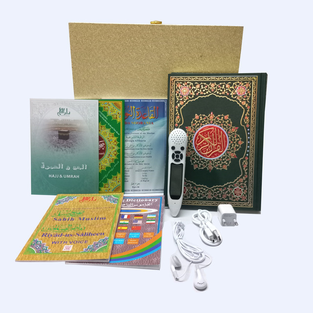Smart Islamic Muslim Tajweed Big Al Quran Book Digital Read Reader Reading Learning Speaking Talking Pen With Bangla Urdu Somali