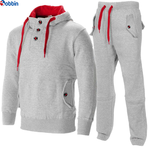 Ensemble tendance pour homme, sweat-shirt et pantalon de survêtement 2 pièces, unisexe, lourd, respirant, taille élastique, ensembles tendance et élégants - Product Image 1