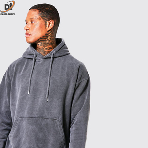 Capuche en polaire surdimensionnée 100% coton épais personnalisé 2XL 500 Gsm motif de créateur imprimé en 3D pour hommes hiver - Product Image 5