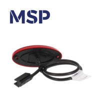 31-6404-017 - Aspock FLATPOINT II LED - Montage en surface avec réflecteur - Connexion P&R - Câble de 0,5 m - Pièces de remorque - MSP Export