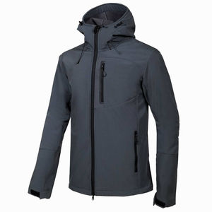 Venta al por mayor de los hombres casuales de alta calidad de los hombres al aire libre 5000mm impermeable 92% poliéster 8% Spandex chaqueta Softshell - Product Image 1