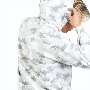 Sweat à capuche surdimensionné en coton épais et personnalisable pour hommes, coupe-vent à fermeture éclair sur l'épaule, écologique, logo OEM, Long Boxy Hiver - Product Image 6
