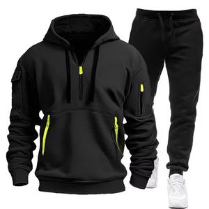 Nouveauté Sweat-shirt à col rond Ensemble de survêtement de jogging personnalisé Survêtement en molleton de coton pour hommes / Survêtement de sport unisexe pour hommes - Product Image 2