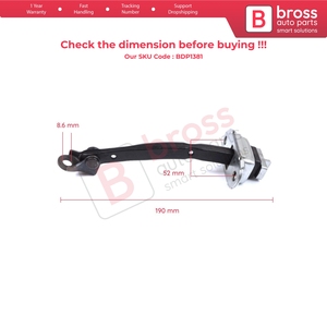 ชุดสายรัดจำกัดการเปิดประตูหลัง BDP1381 สำหรับรถยนต์ Camry MK6 V4 XV40 ปี 2006-2012 รุ่น 6863033070 - Product Image 5