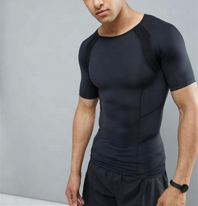 Camiseta Deportiva de Compresión Transpirable para Hombre, Talla Grande, Antibacteriana, Manga Larga, Material de Spandex/Poliéster - Product Image 2