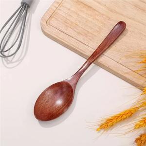L'ensemble de vaisselle en bambou naturel écologique comprend une cuillère à soupe et une fourchette pour la cuisine et la cuisson du bois - Product Image 1