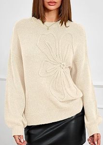 Sweat-shirt à manches longues pour femmes coupe ample design minimaliste haut surdimensionné élégant pour la mode hivernale - Product Image 3