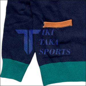 University Unisex Chenille Knitwear <b>Cardigan</b> <b>with</b> <b>Pockets</b> Custom Logo Winter Season Button Decoration Patchwork Pattern - Product Image 3