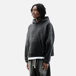 Sudadera con capucha de algodón Sun Fade para hombre |   Sudadera Personalizada OEM con Efecto Degradado - Product Image 2