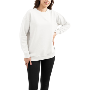 Sudaderas de lana con hombros caídos informales de gran tamaño para mujer, jersey de manga larga, trajes de otoño, ropa de invierno - Product Image 1