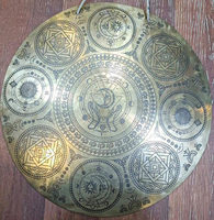 Premium Handcrafted Brass Gong Authentic Tibetan Sound Rich Resonance Timeless Meditation Healing Decor Nepal Customizable