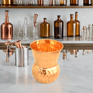 Tasses à mules en métal de Moscou fabriquées à la main Tasses à gobelets martelés par sublimation Boissons à cocktail Boissons non alcoolisées Verre à bière de qualité supérieure - Product Image 2