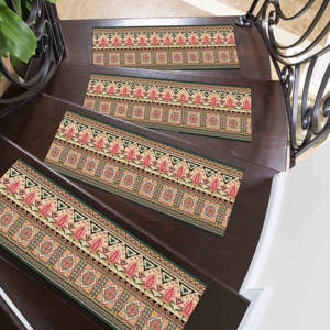 Tapis imprimé à motifs géométriques : moderne, ethnique, décoration de chambre d'enfant, tapis d'appoint - Product Image 1